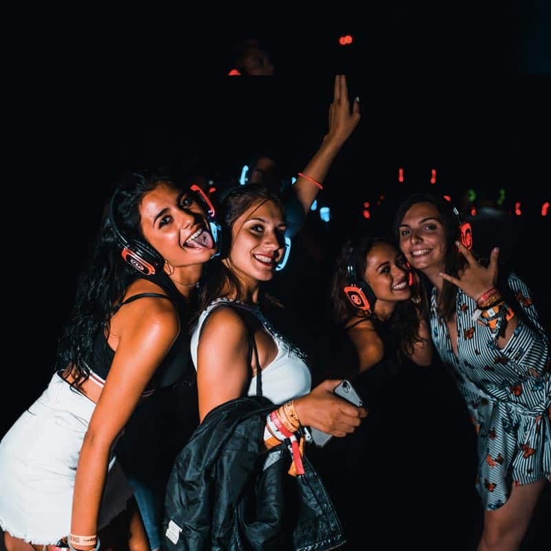 Silent party with Silentsystem multichannel headphones