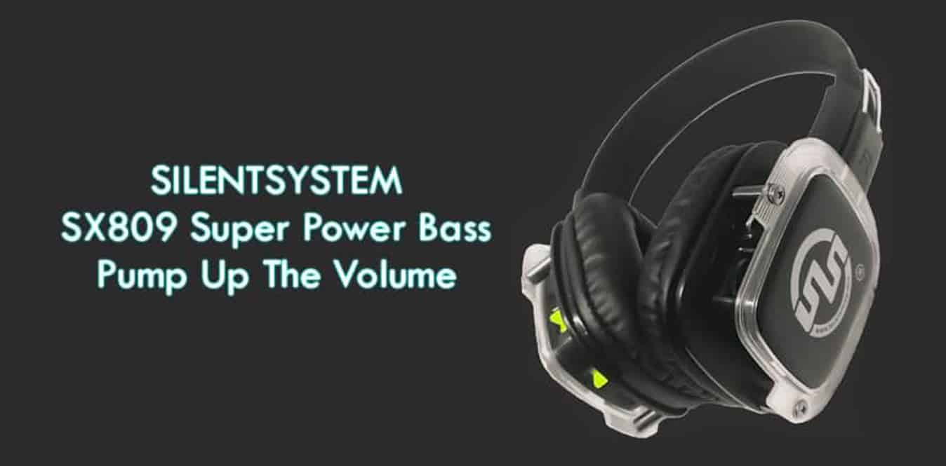Cuffie SX610 Silentsystem Audio SX809 Super Power Bass hörlurar med 3 kanaler