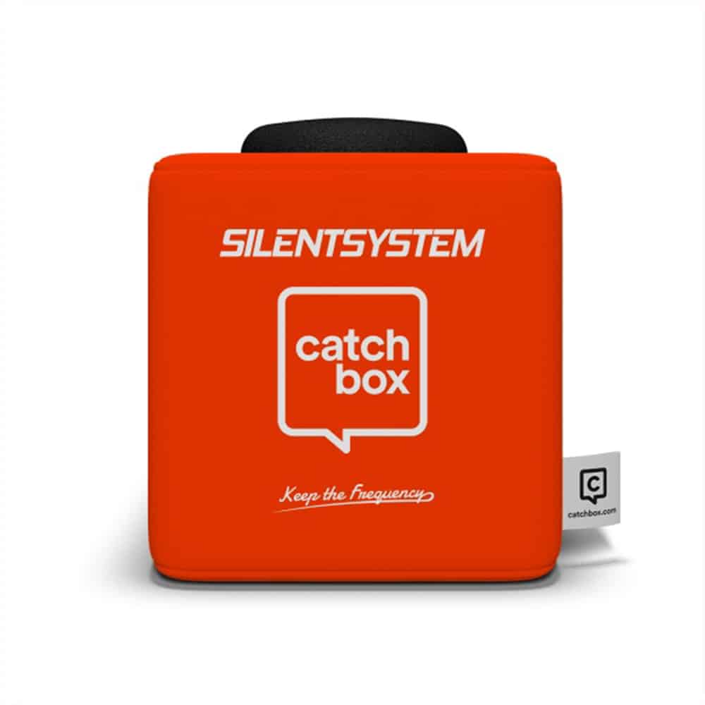 Silentsystem Catchbox microphone for audience participation