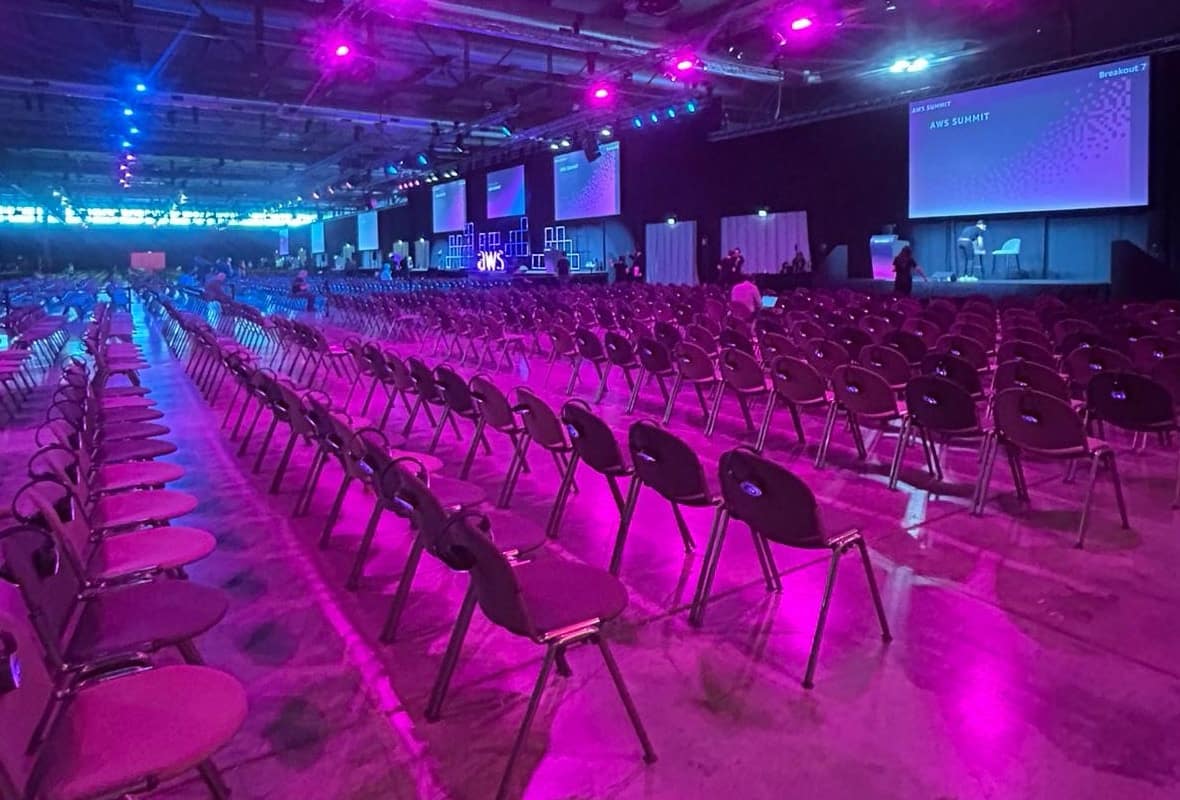 AWS Milano AWS Summit Milano: Silentsystem wireless headphones at Fiera Milano Rho